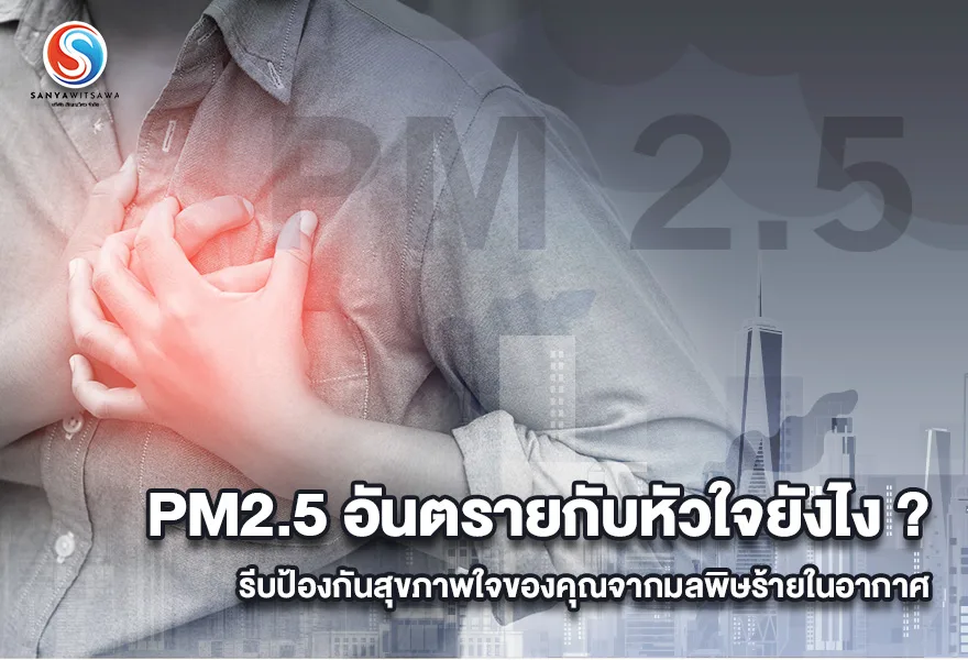 PM2.5 อันตรายกับหัวใจยังไง ? รีบป้องกันสุขภาพใจของคุณจากมลพิษร้ายในอากาศ
